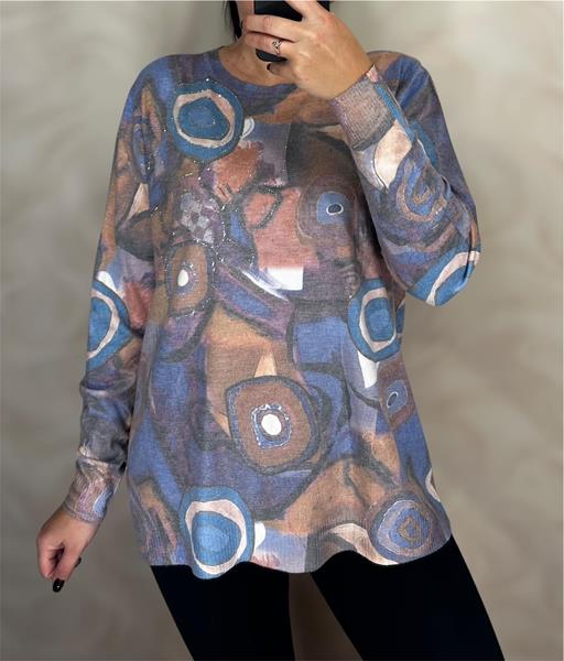 Свитер Shipi (48-54) 25211 grey-blue (зима)