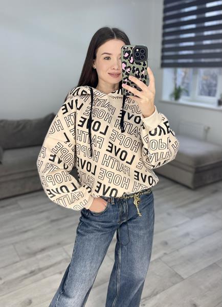 Худи S.Style (42-48) 300-2 beige (зима)