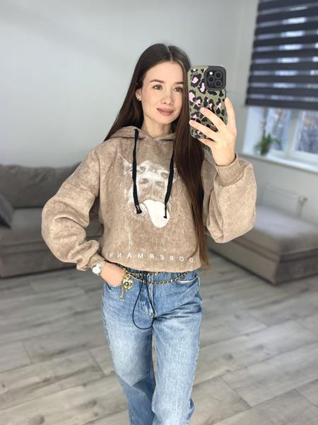 Худи S.Style (42-48) 300-4 beige (зима)