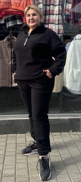 Костюм спорт Romeo life (54-60) 91 black (зима)