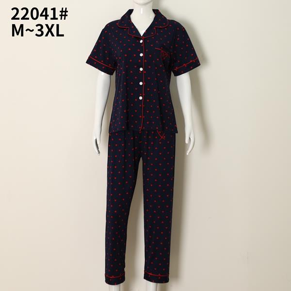 Пижама Fili Wear (M-3XL) 22041 navy (лето)