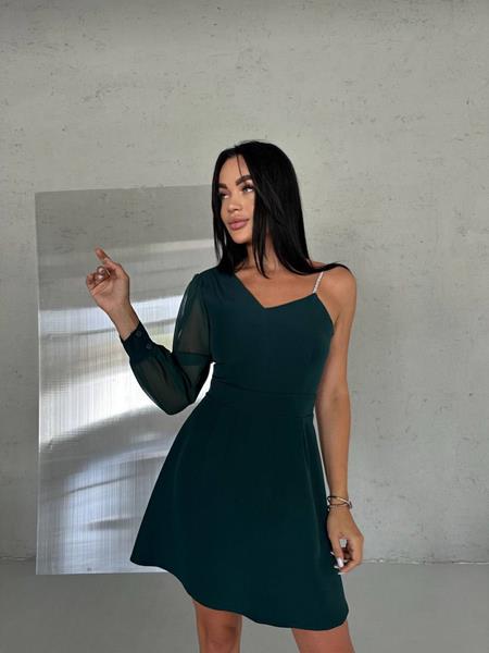 Платье EVA (42-46) 228 d.green (лето)