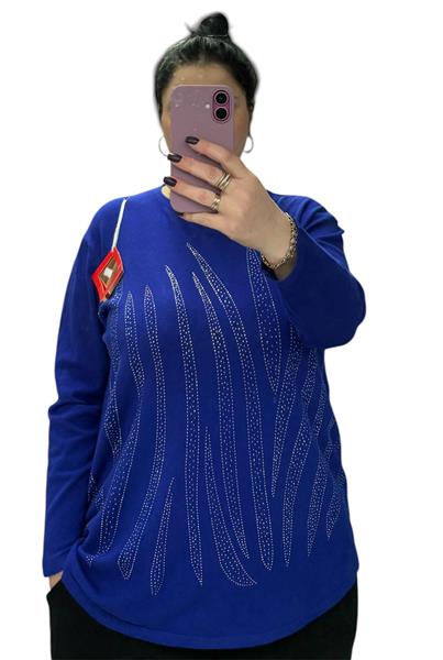 Свитер Anna&Vika (52-60) 24052 blue (деми)