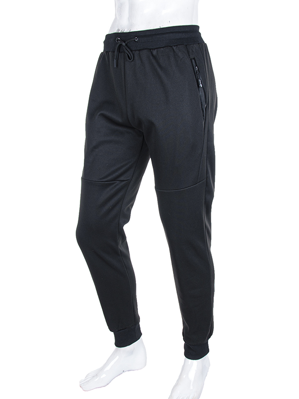 Штаны спорт CND2 (M-3XL) 3943-A41 black (зима)