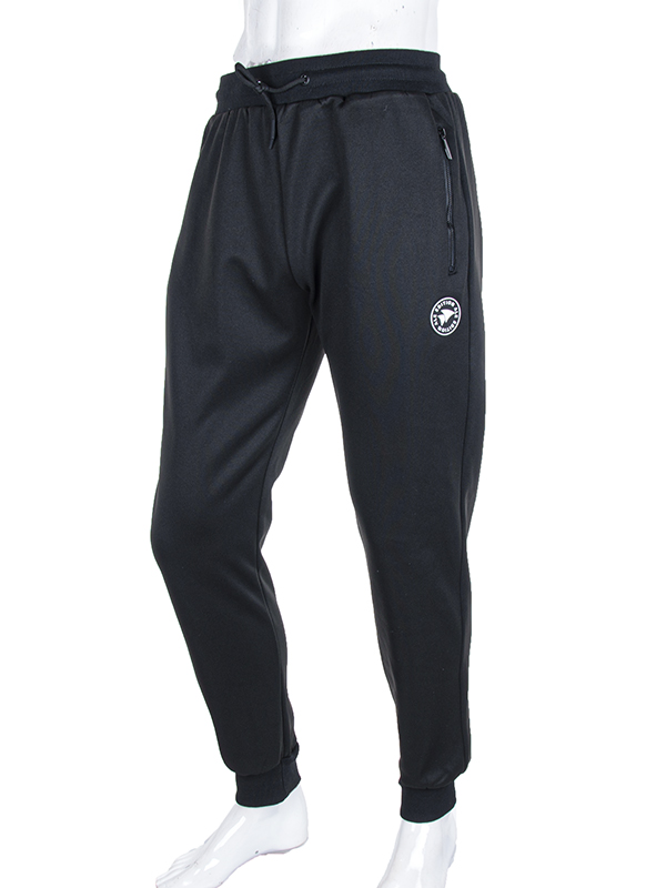 Штаны спорт CND2 (M-3XL) 3943-A43 black (зима)