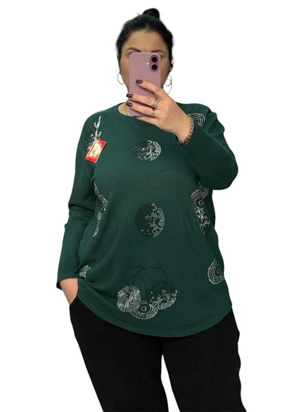 Свитер G.L.S.A (52-58) 24049 d.green (деми)