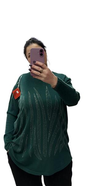 Свитер G.L.S.A (52-58) 24052 d.green (деми)