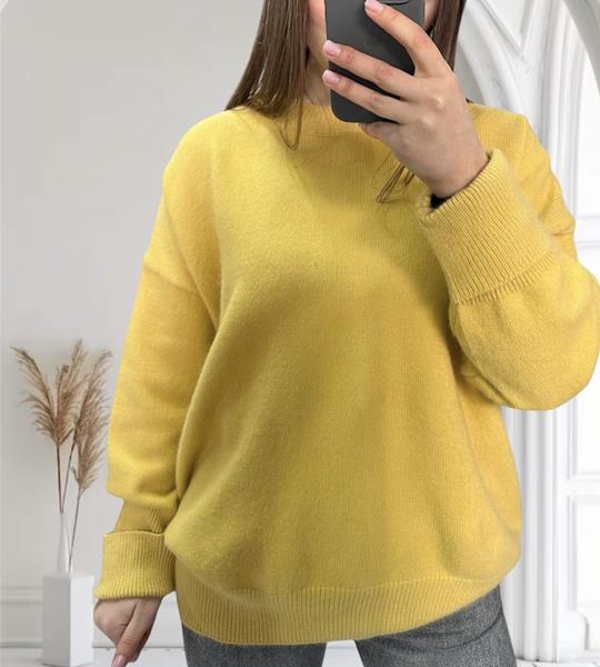 Свитер Novetly Store (46-54) 26352 yellow (зима)