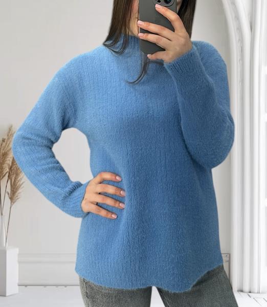 Свитер Novetly Store (46-50) 26358 l.blue (зима)