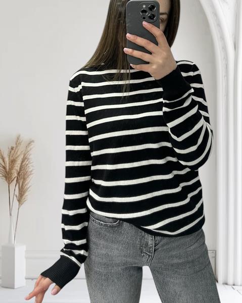 Свитер Novetly Store (48-54) 24001 black-white (зима)