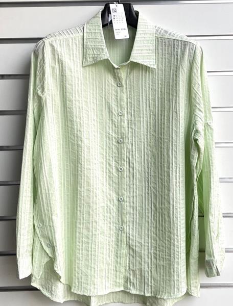 Рубашка BASE (XL-4XL) C370+ mint (деми)