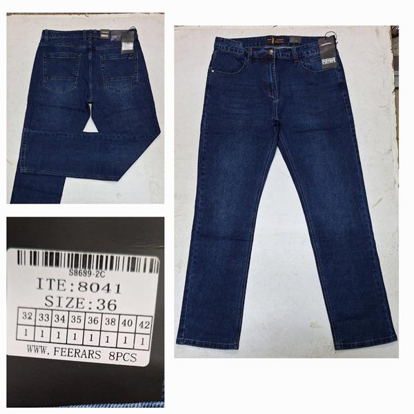 Джинсы God Baron (32-42) 8041 navy (деми)