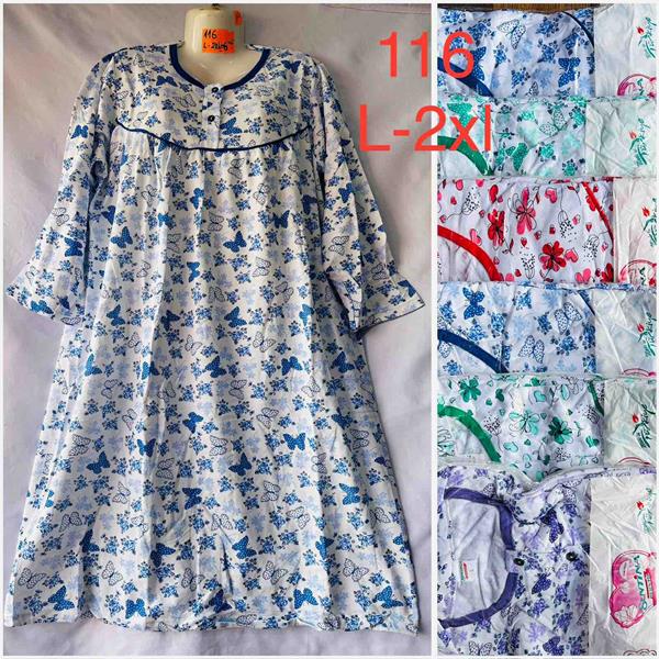Ночнушка HomeWear (L-2XL) 116 mix (зима)