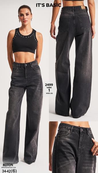 Джинсы Jeans Style (34-42) 2499-18W4-1 d.grey (деми)