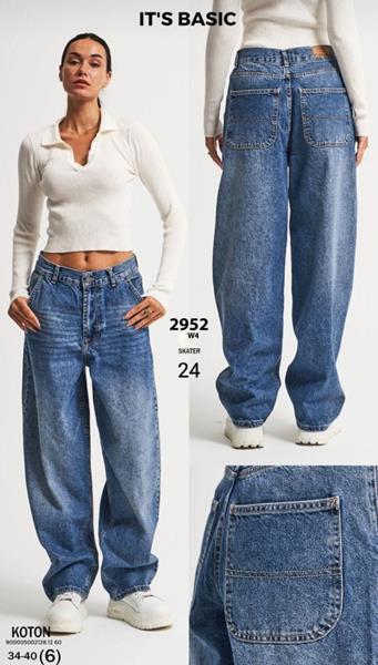 Джинсы Jeans Style (34-40) 2952-4W4-24 blue (деми)