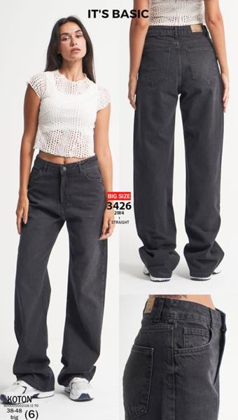 Джинсы Jeans Style (38-48) 3426-2W4-1 grey (деми)
