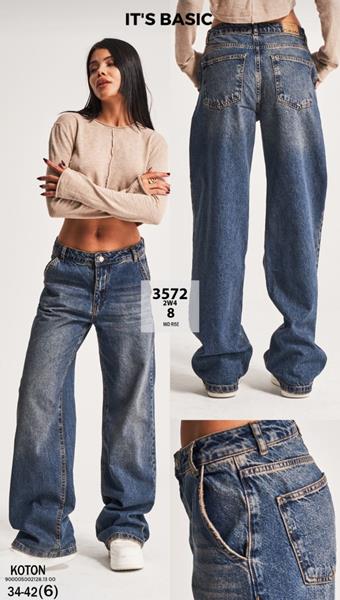 Джинсы Jeans Style (34-42) 3572-2W4-8 blue (деми)