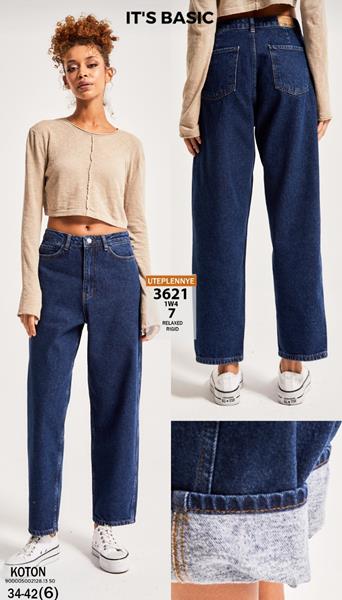 Джинсы Jeans Style (34-42) 3621-1W4 blue (зима)