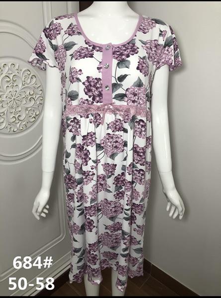Ночнушка Fili Wear (50-58) 684 white-lilac (лето)