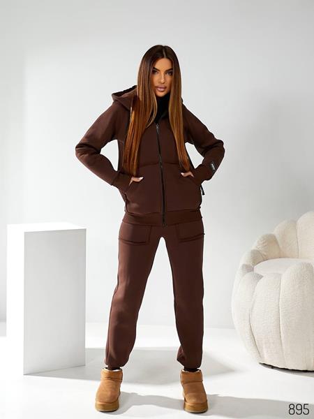 Костюм спорт WideRange (40-54) 895 brown (зима)