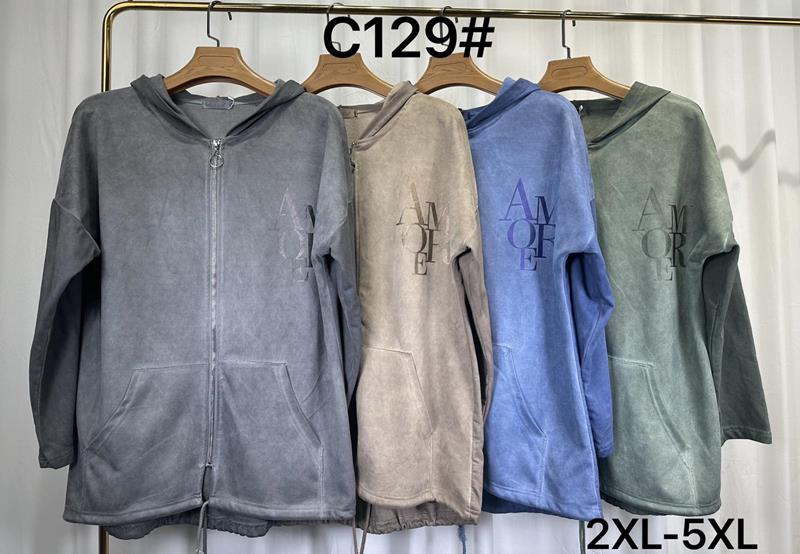 Кофта спорт Kaffir Lily (2XL-5XL) C129 green (деми)