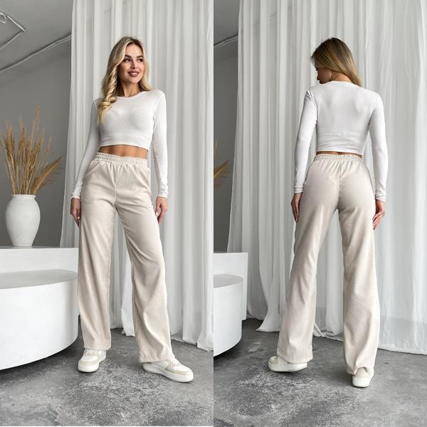 Штаны спорт Sofi Cor (42-52) 9024 beige (деми)