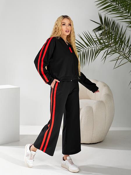 Костюм спорт BAT (46-52) 331 black-red (деми)