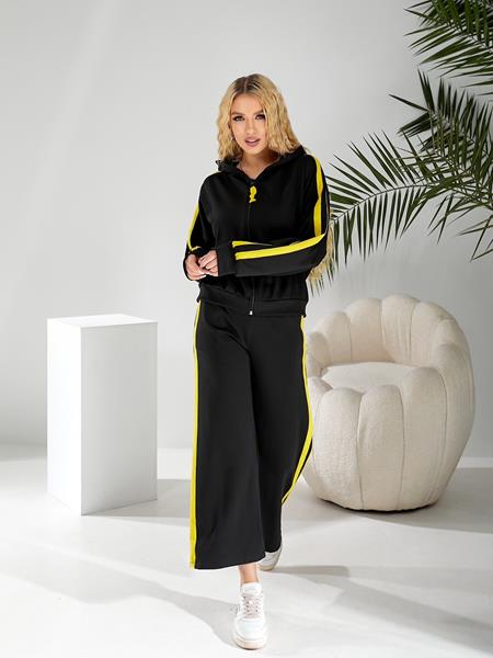 Костюм спорт BAT (46-52) 331 black-yellow (деми)