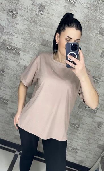 Футболка Novetly Store (M-2XL) 25001 beige (лето)