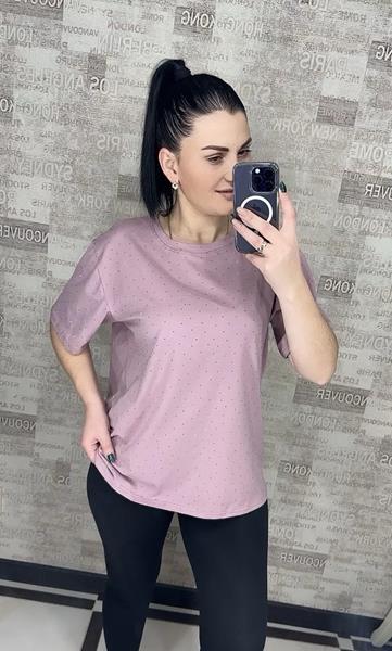 Футболка Novetly Store (M-2XL) 25001 lilac (лето)