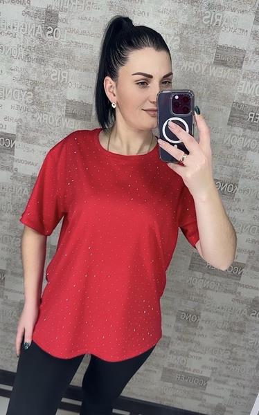 Футболка Novetly Store (M-2XL) 25001 wine (лето)