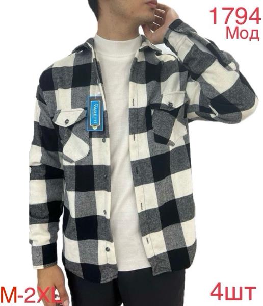 Рубашка Надийка (M-XL) 1794 black (деми)