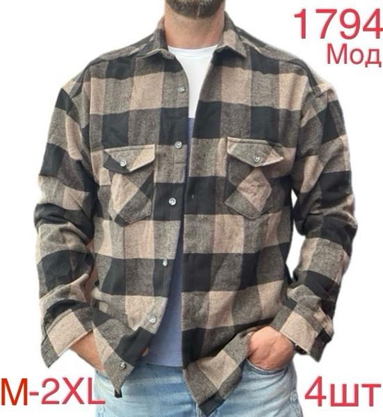 Рубашка Надийка (M-XL) 1794-1 khaki (деми)