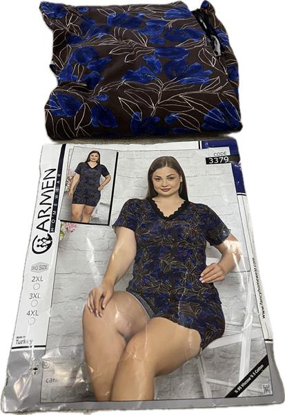 Пижама sss Annet (2XL-3XL) OX3379 navy (лето)