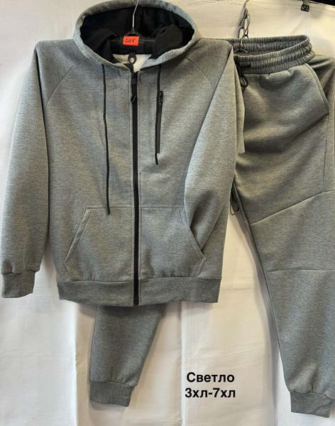 Костюм спорт Minh (3XL-7XL) 2367B l.grey (деми)
