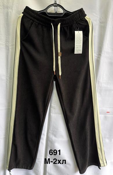 Штаны спорт Minh (M-2XL) 691 black (деми)