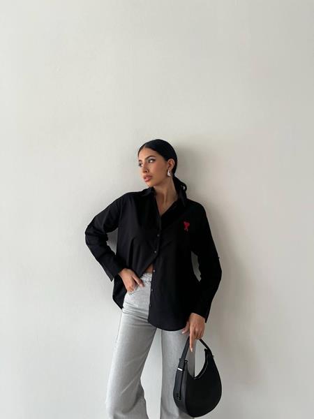 Рубашка New Season (S-L) 929 black (деми)