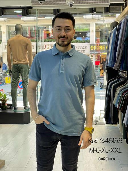 Футболка Vip Stendo (M-2XL) 245153 l.blue (лето)