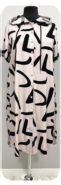 Платье BASE (2XL-6XL) C7387 beige (лето)