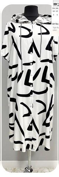Платье BASE (2XL-6XL) C7387 white (лето)