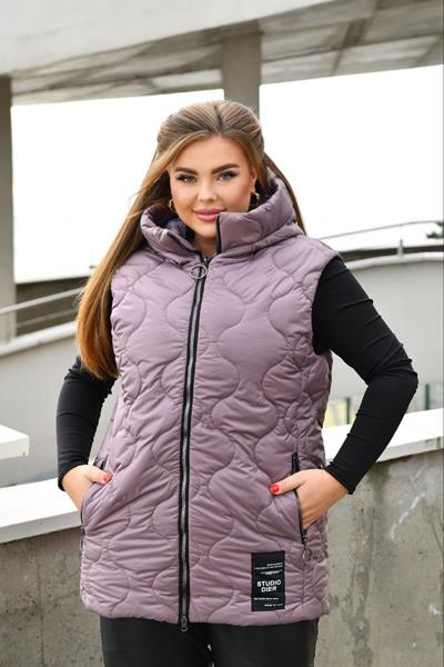 Жилетка Iren Veles (52-58) 4040 lilac (деми)