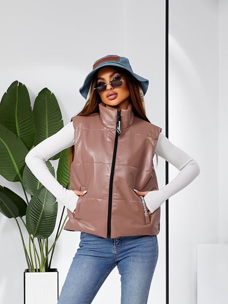 Жилетка BAT (42-52) BT128 beige (деми)