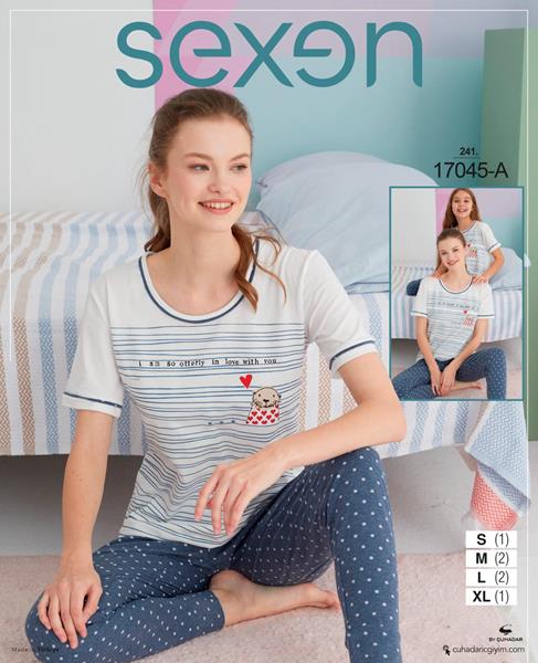 Пижама Disneyopt (S-XL) 17045A blue (лето)