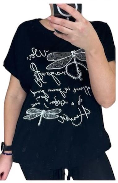 Футболка Novetly Store (L-2XL) 25306 black (лето)