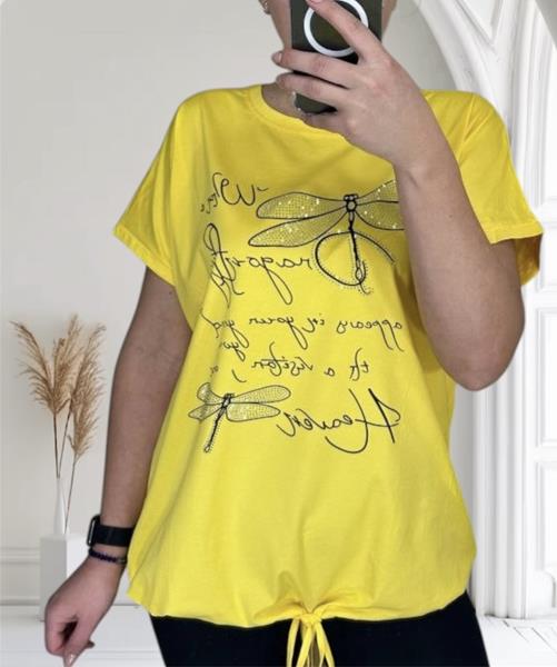 Футболка Novetly Store (L-2XL) 25306 yellow (лето)