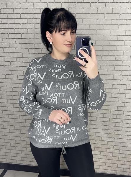 Свитер LeVisha (52-56) 25401 grey (деми)
