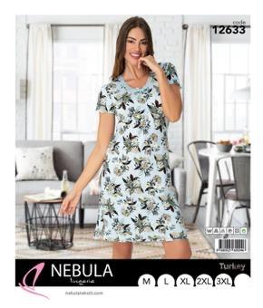 Ночнушка Disneyopt (M-3XL) 12633 l.blue (лето)