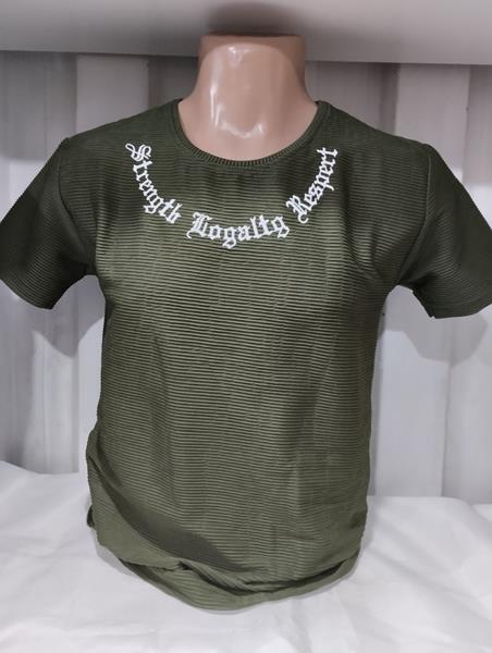 Футболка Panda (M-2XL) 1603 khaki (лето)