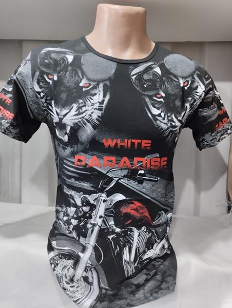 Футболка Panda (M-2XL) 1616 black (лето)