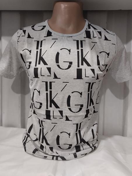 Футболка Panda (M-2XL) 1623 grey (лето)